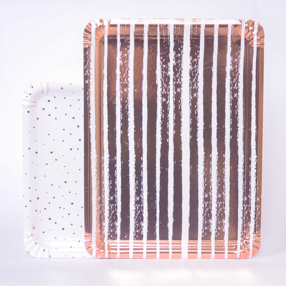 Click to view product details and reviews for Rose Gold Paper Trays X4.