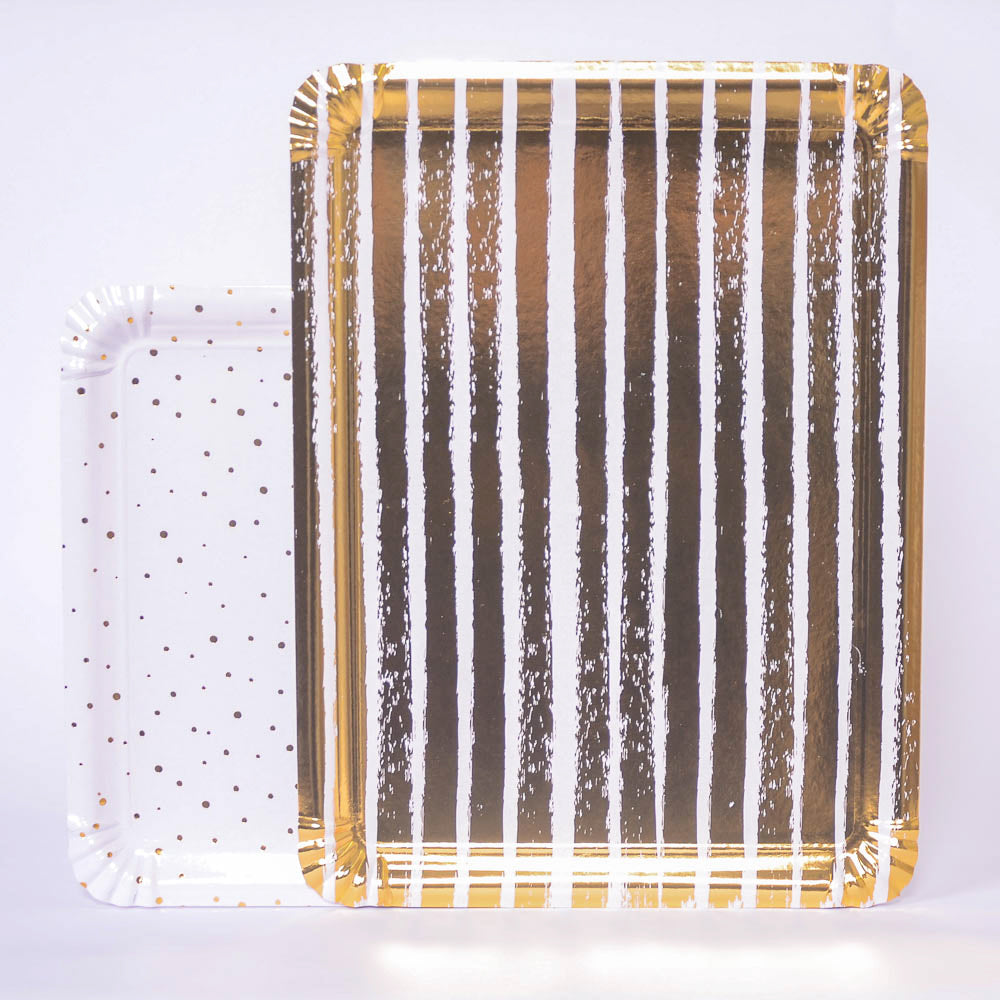 Click to view product details and reviews for Gold Paper Trays X4.