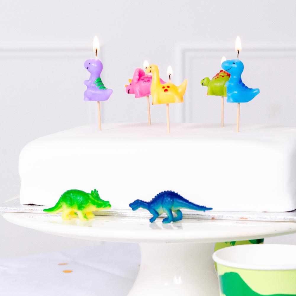 Click to view product details and reviews for Dinosaur Candle Set.