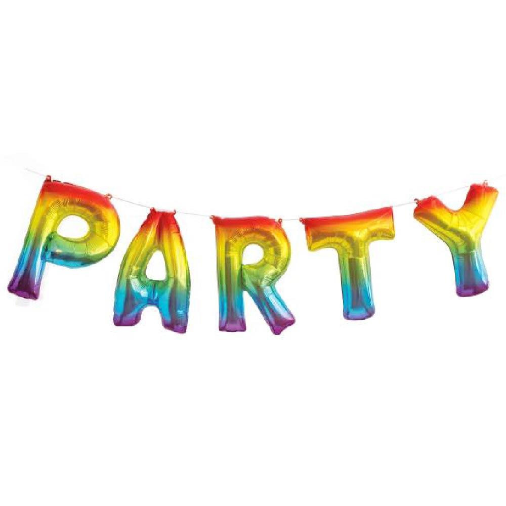 Click to view product details and reviews for Party Air Fill Foil Phrase Balloon Banner Rainbow.