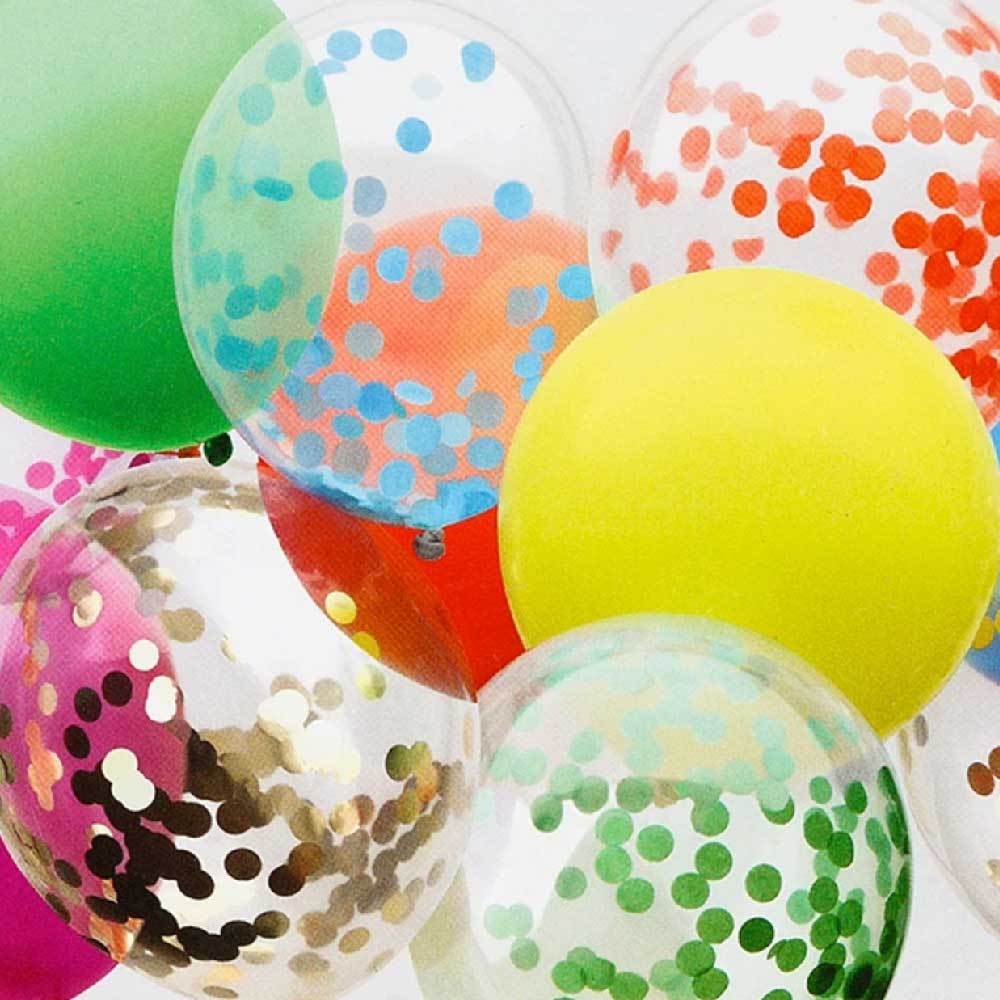 Click to view product details and reviews for Birthday Brights Rainbow Confetti Balloons X12.