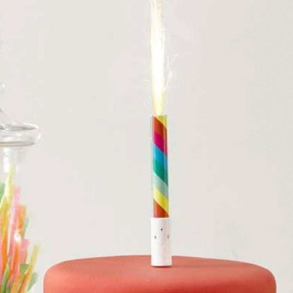 Birthday Brights Rainbow Cake Fountains X3