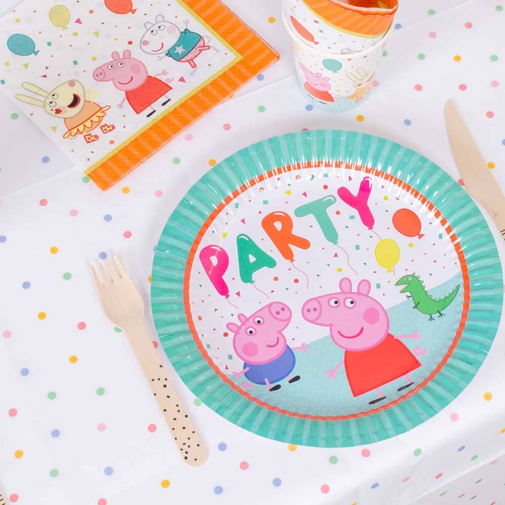 Click to view product details and reviews for Peppa Pig Rainbow Paper Party Plates Large X8.