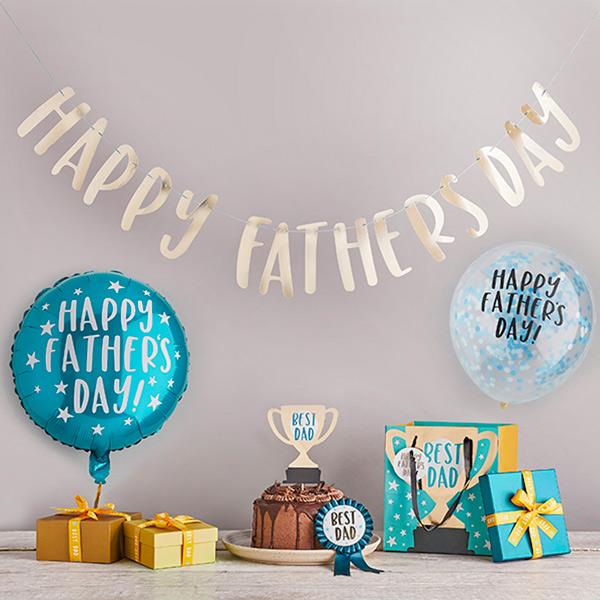 Happy Fathers Day Letter Banner