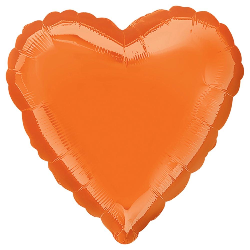 Click to view product details and reviews for Heart Foil Balloon Metallic Orange.