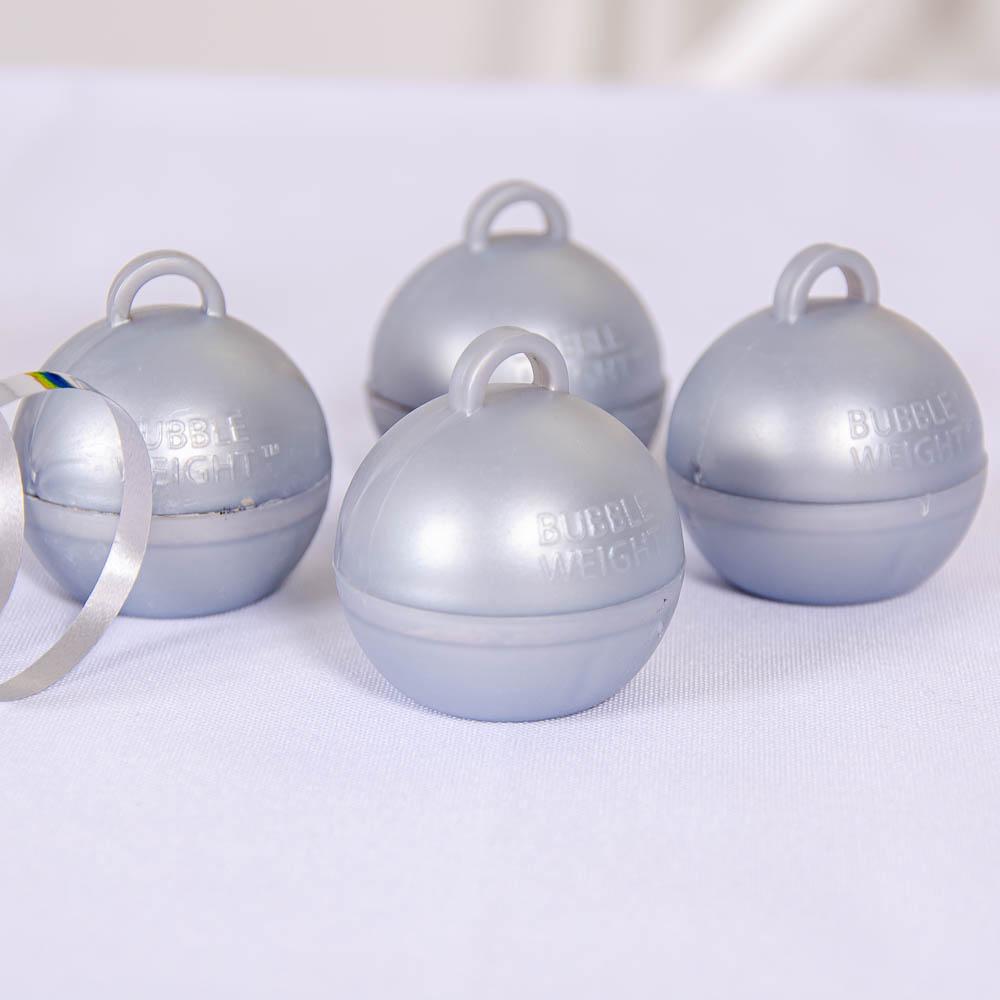 Bubble Balloon Weight Silver X4