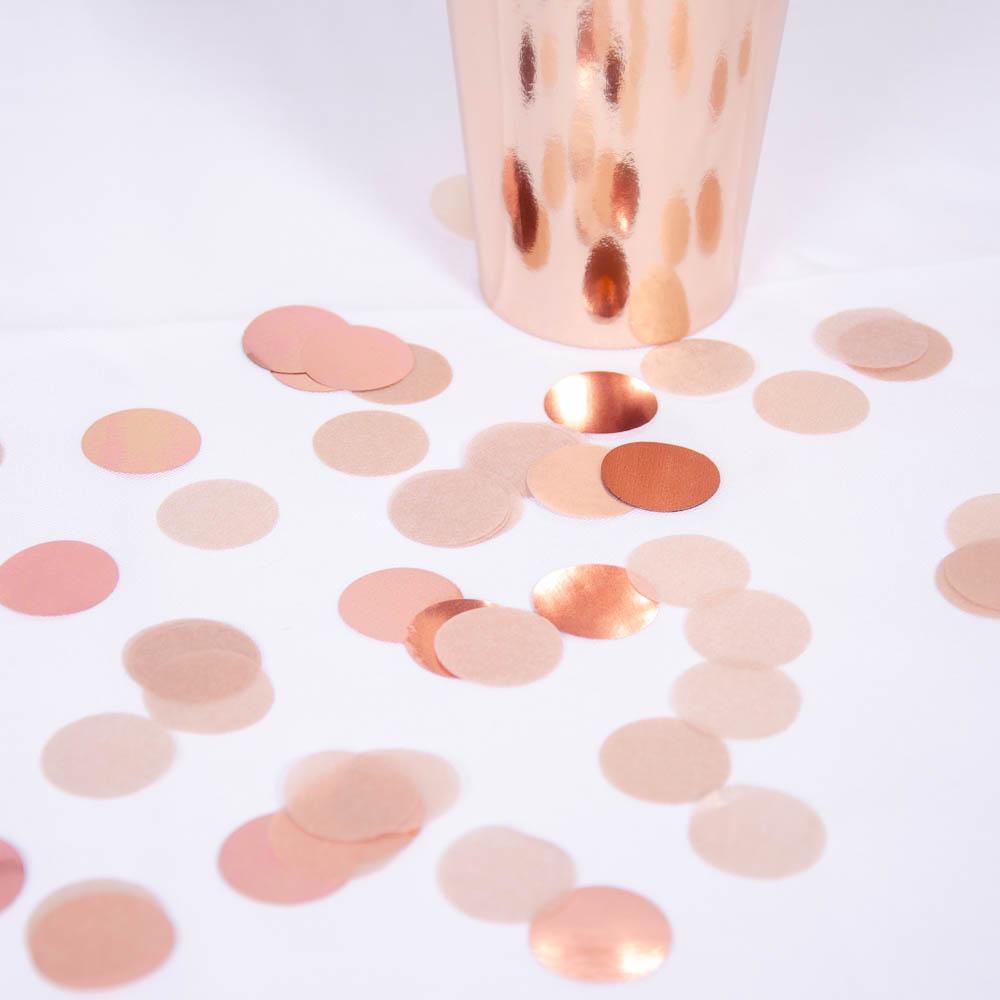 Click to view product details and reviews for Rose Gold Disc Confetti 15g.
