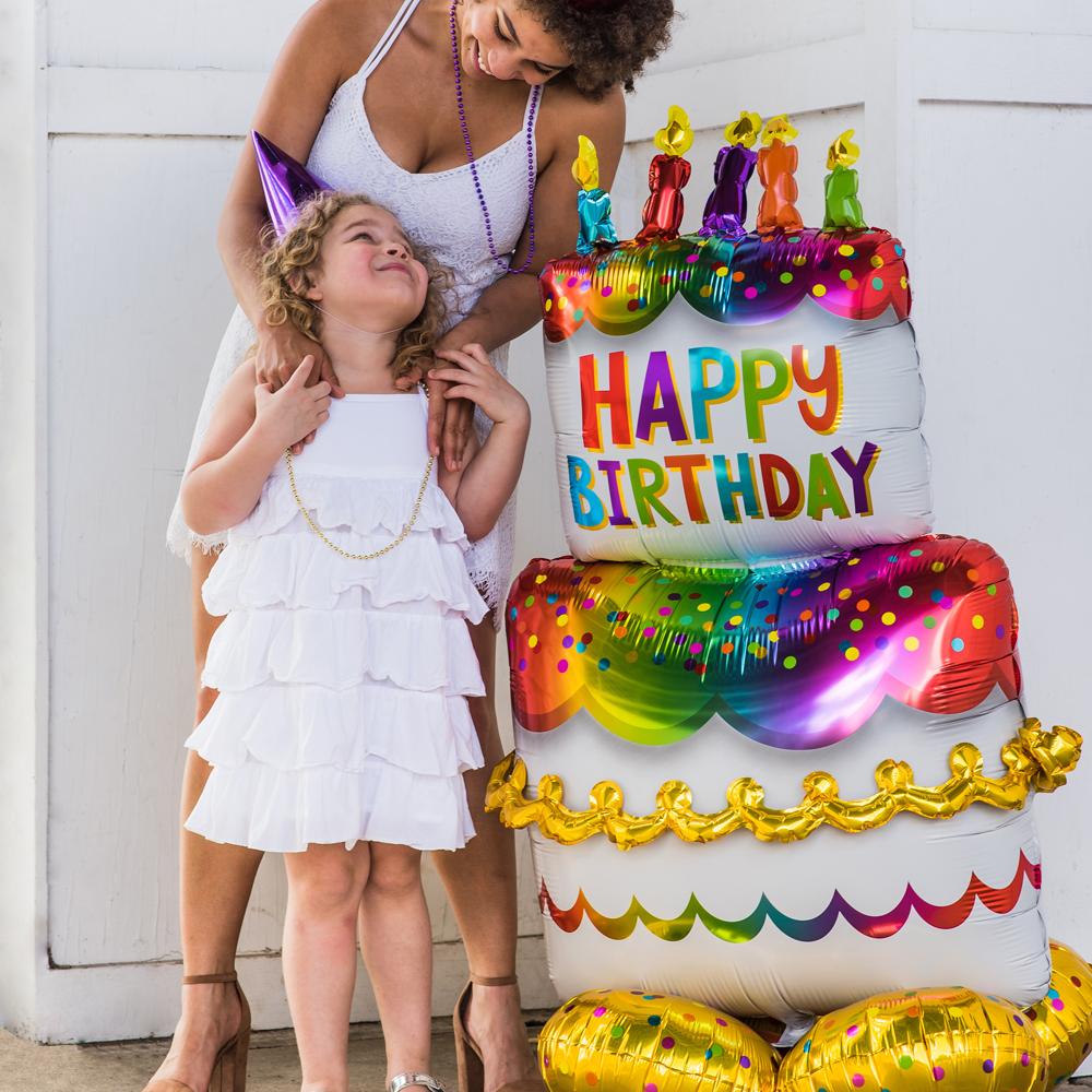 Airloonz Standing Birthday Cake Balloon
