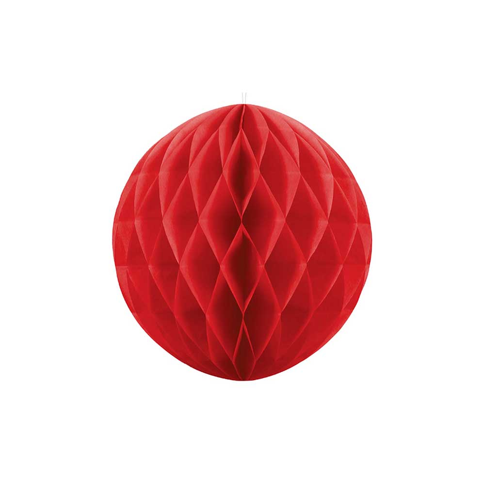 Click to view product details and reviews for Honeycomb Paper Ball 20cm Red.