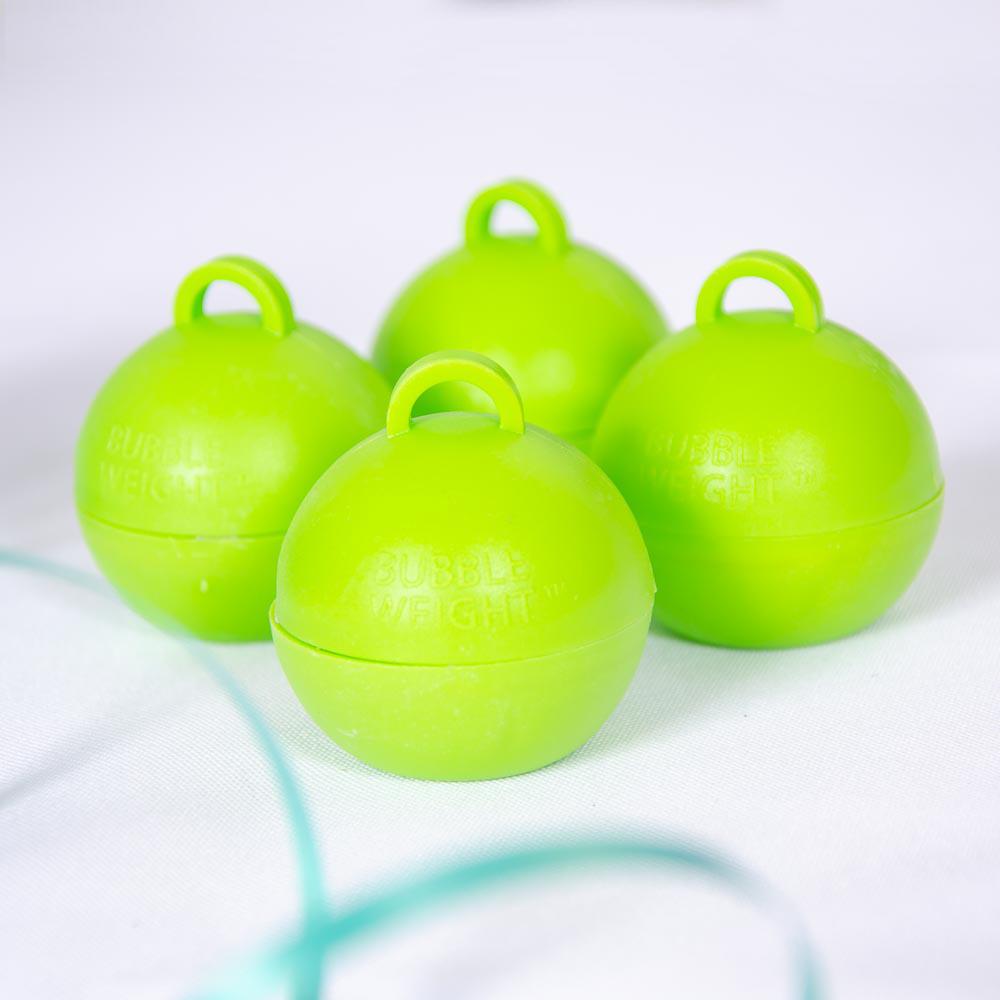Bubble Balloon Weight Lime Green X4