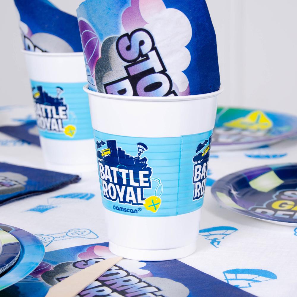 Click to view product details and reviews for Battle Royal Party Plastic Cups X8.