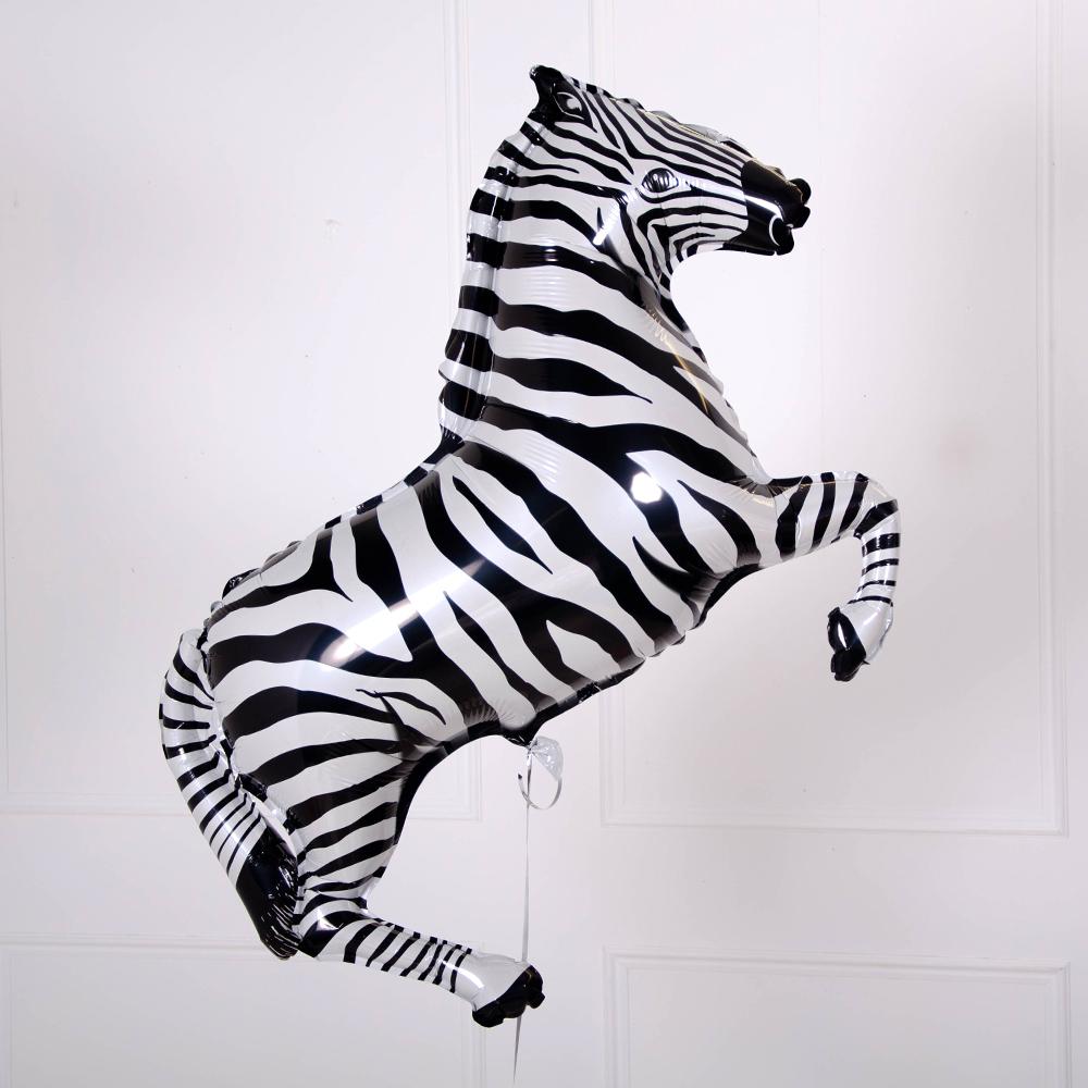Click to view product details and reviews for Supershape Zebra Helium Balloon 42”.
