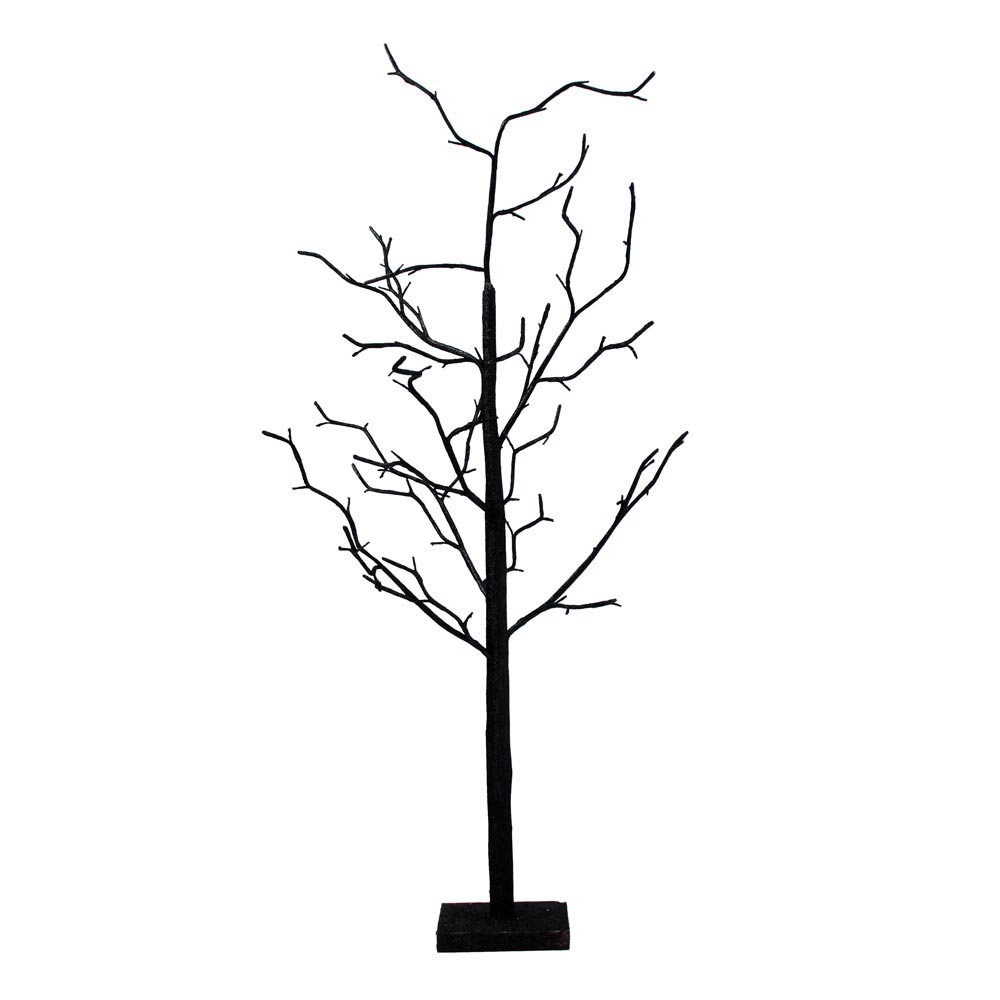 Black Glitter Twig Tree