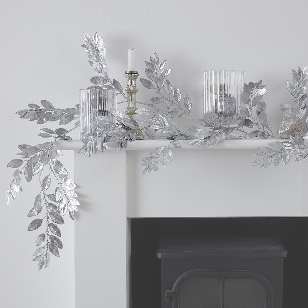 Click to view product details and reviews for Silver Foliage Christmas Garland.