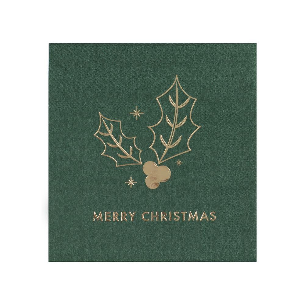 Click to view product details and reviews for Merry Christmas Napkins X16.
