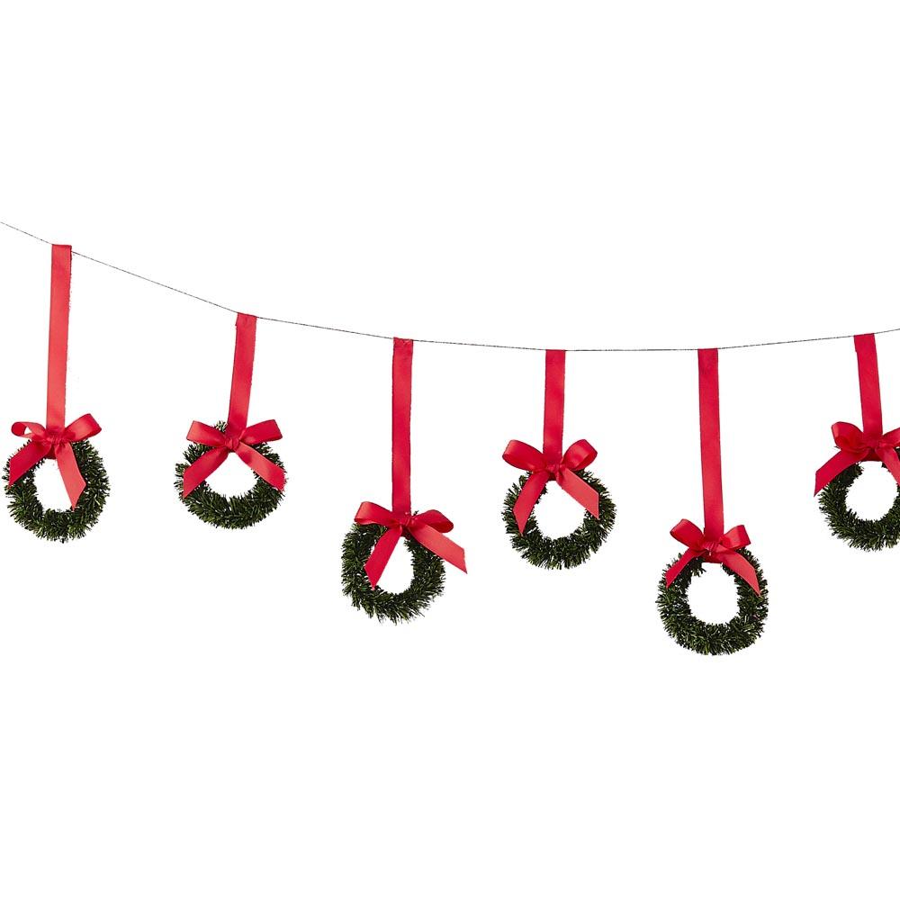 Click to view product details and reviews for Hanging Christmas Wreath Bunting 2m.