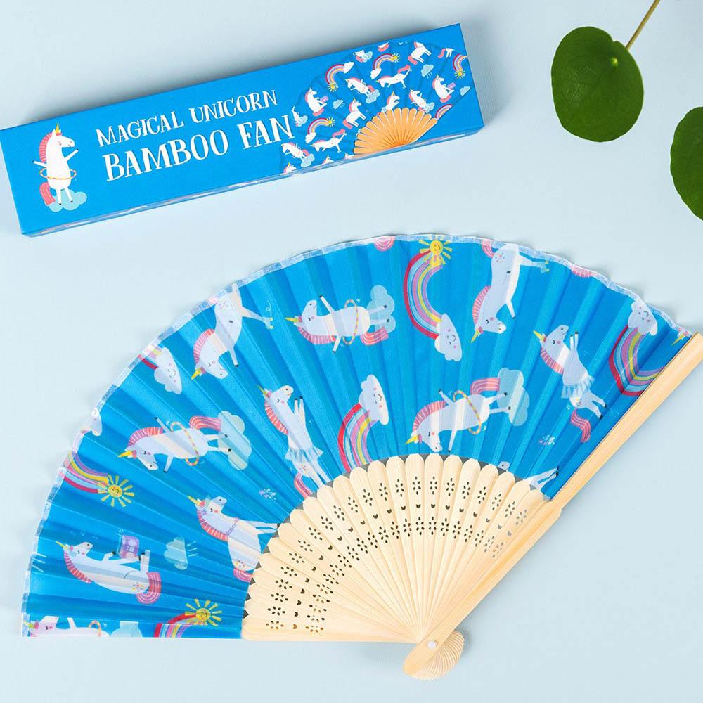 Click to view product details and reviews for Magical Unicorn Bamboo Fan.