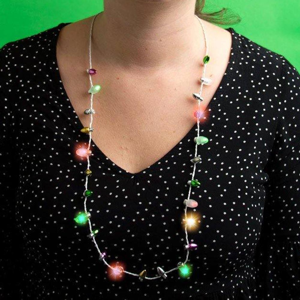 Click to view product details and reviews for Led Festive Flashing Rainbow Necklace.