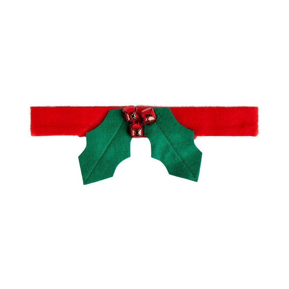 Botanical Christmas Holly Dress Up Dog Collar