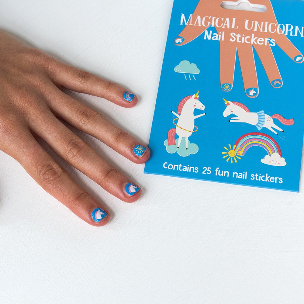 Click to view product details and reviews for Magical Unicorn Nail Stickers.