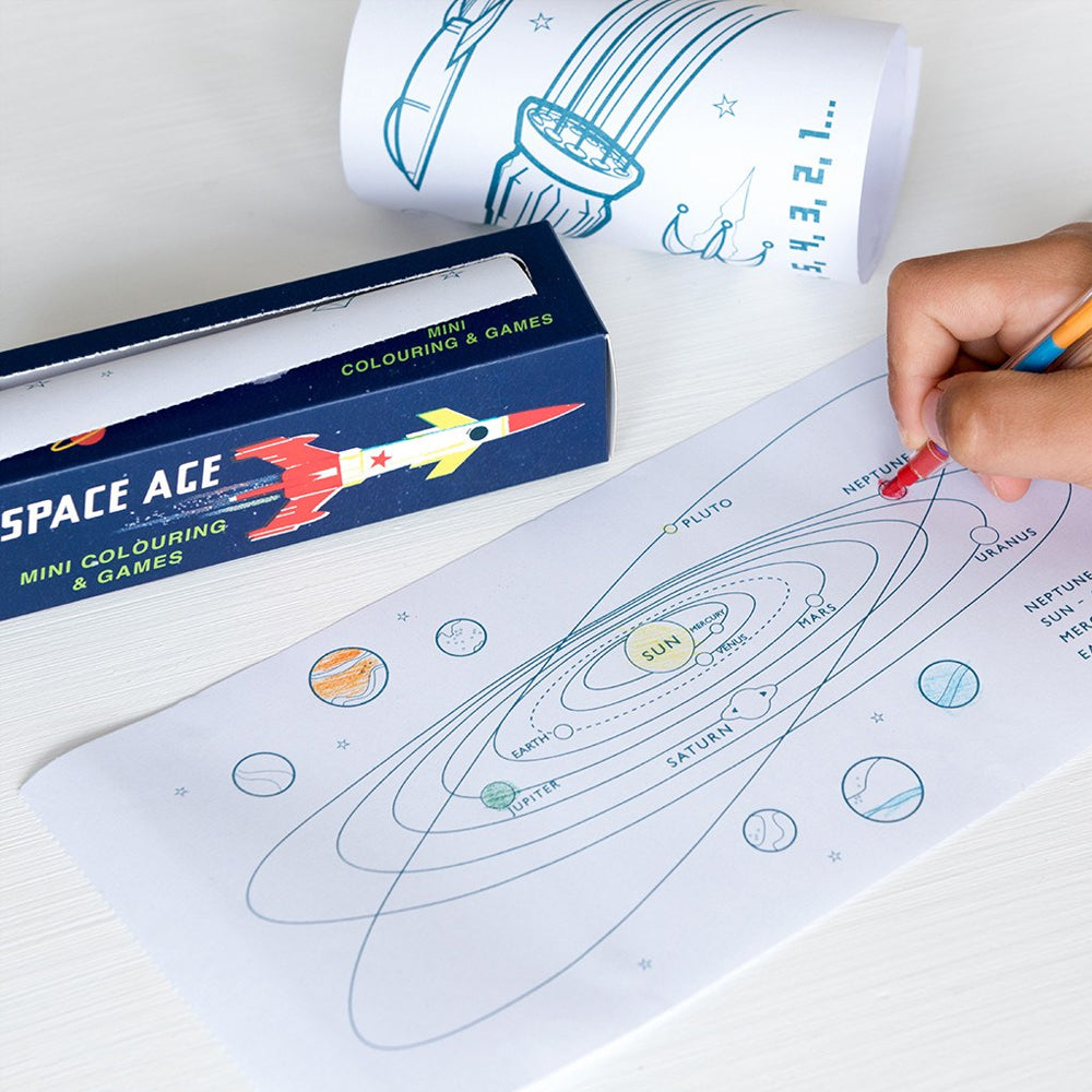 Click to view product details and reviews for Space Age Mini Colouring Games.