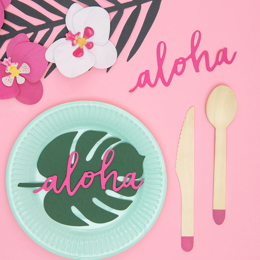 Aloha Table Confetti Decorations X6