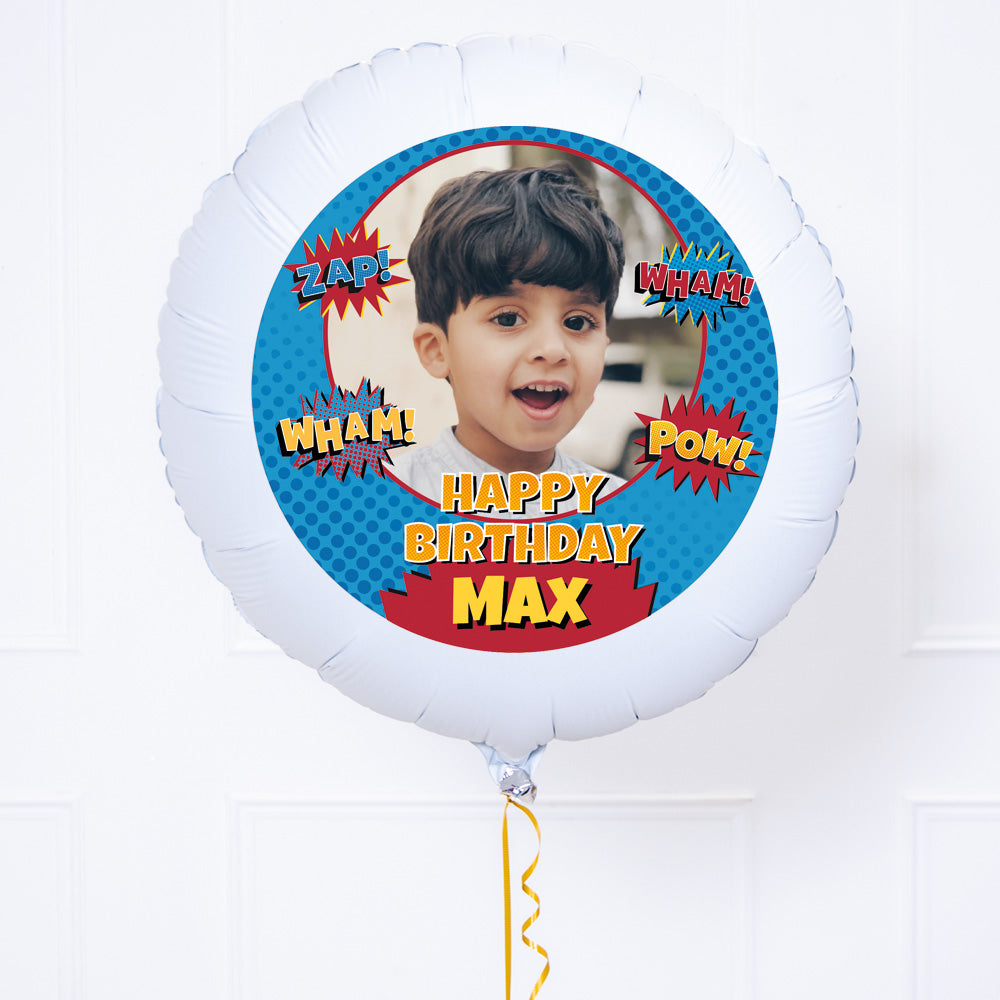 Click to view product details and reviews for Personalised Photo Balloon – Superhero.