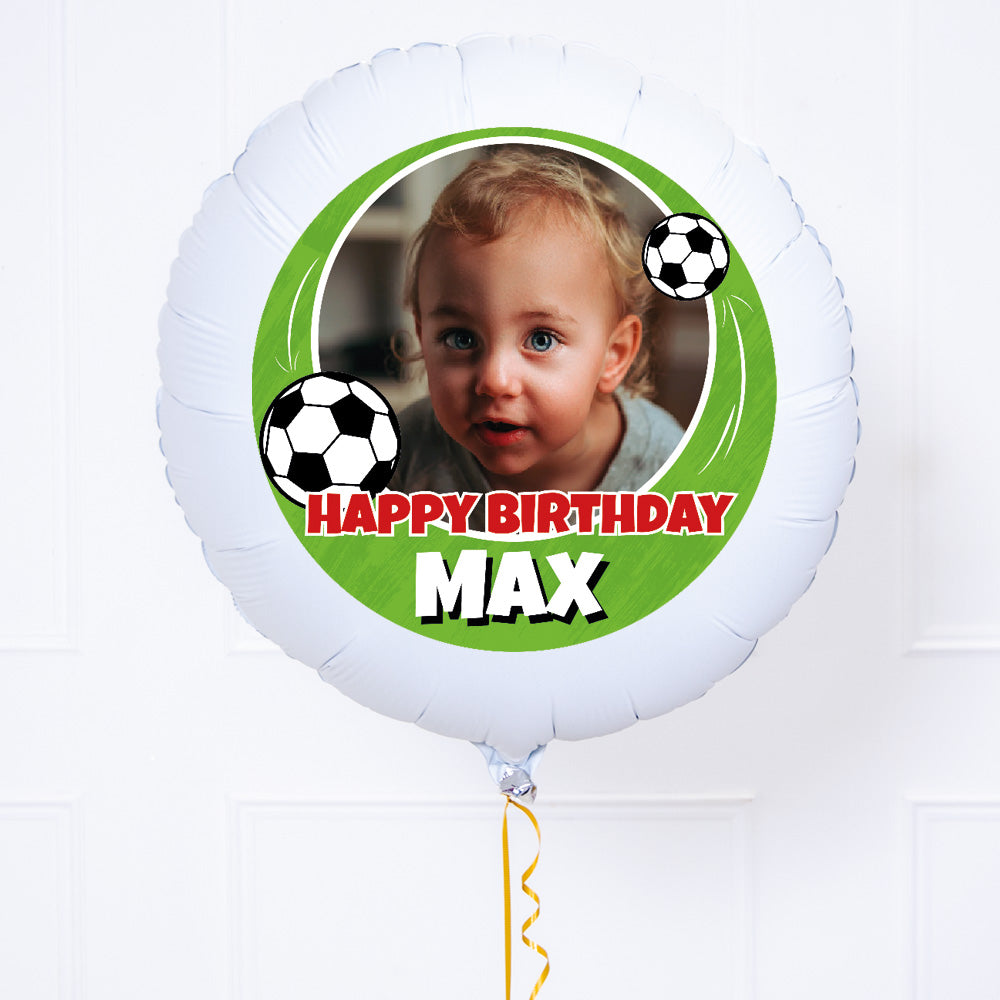 Click to view product details and reviews for Personalised Photo Balloon – Football Birthday.