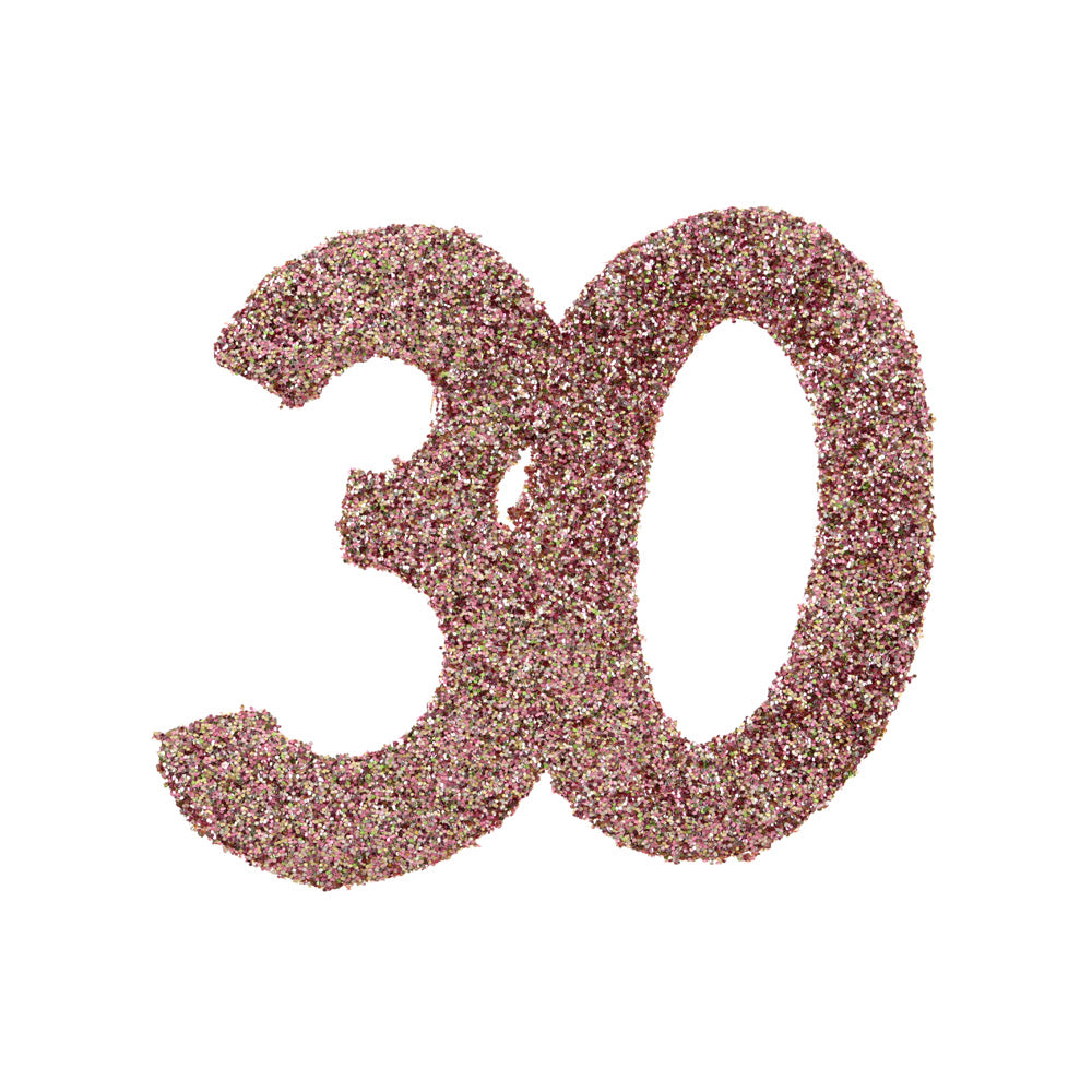 30th Birthday Rose Gold Table Confetti