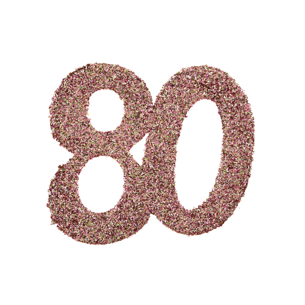 Click to view product details and reviews for 80th Birthday Rose Gold Table Confetti.