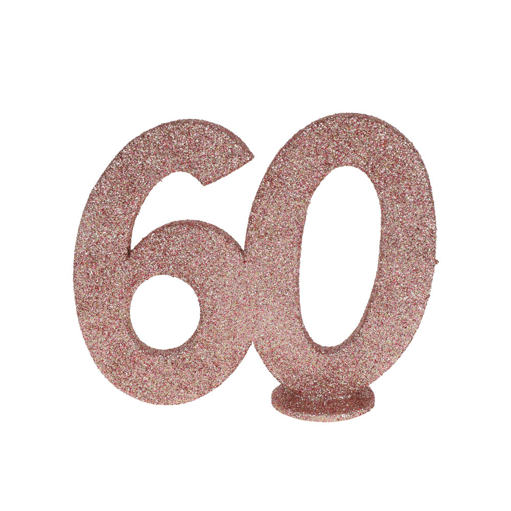 Click to view product details and reviews for 60th Birthday Rose Gold Table Decoration.