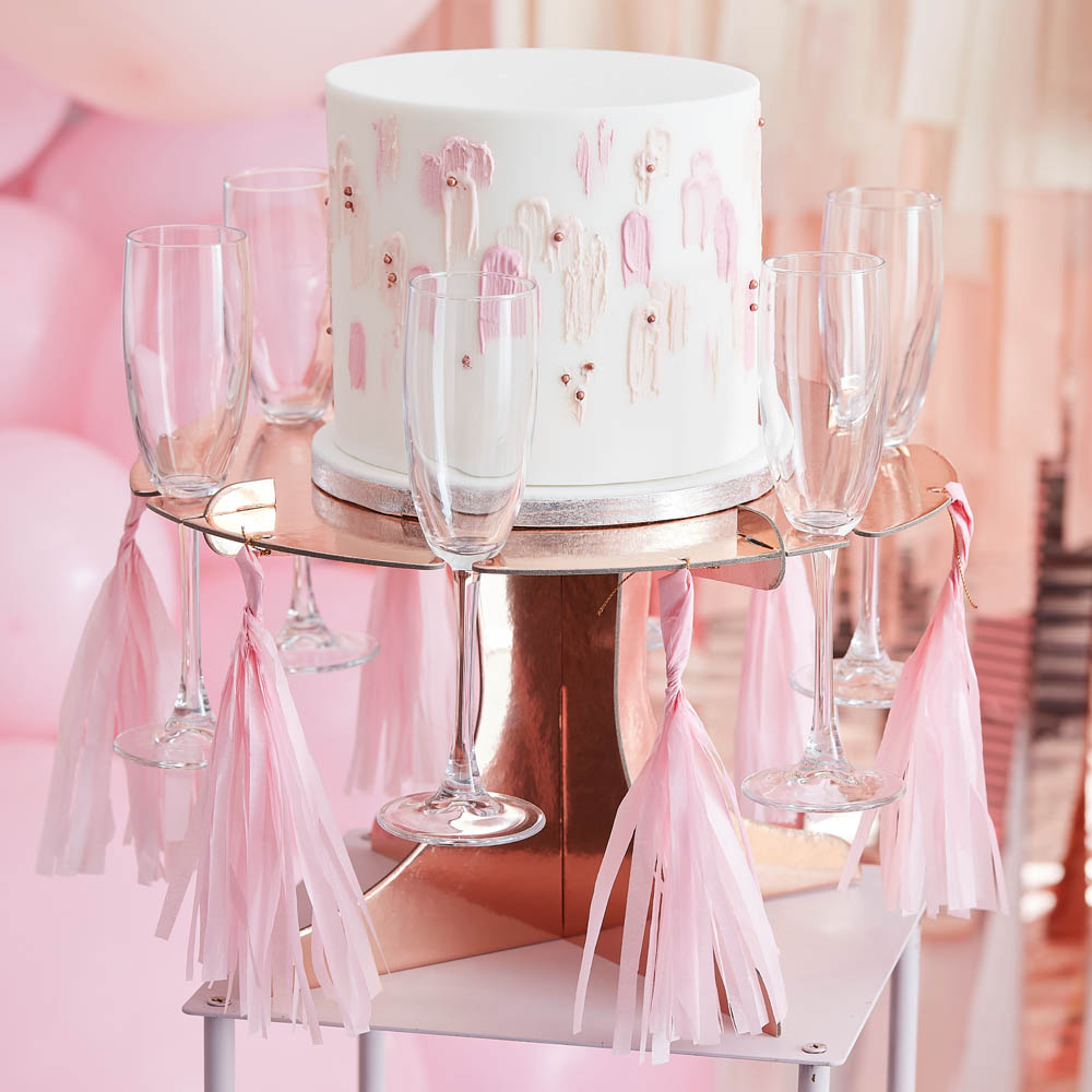 Click to view product details and reviews for Cake Drinks Stand With Tassels.