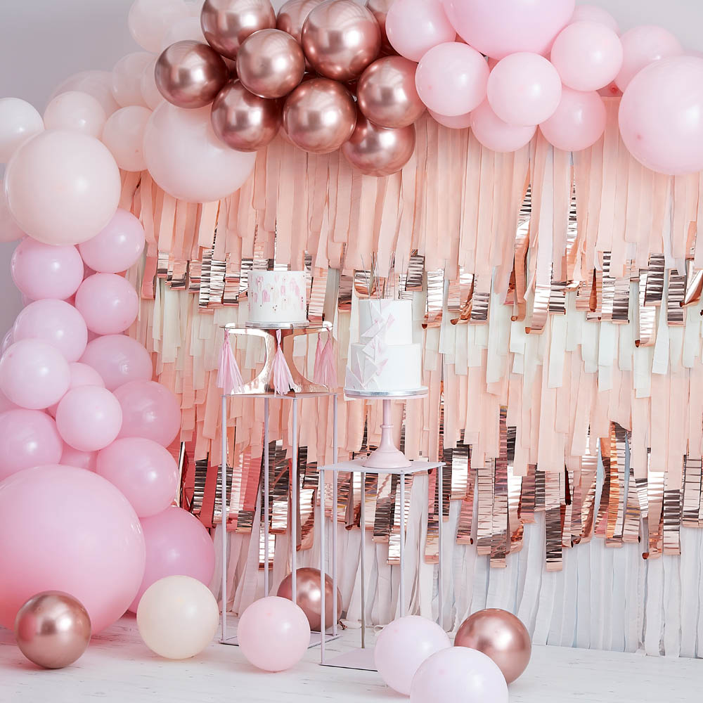 Balloon Arch Large Pink Rose Gold