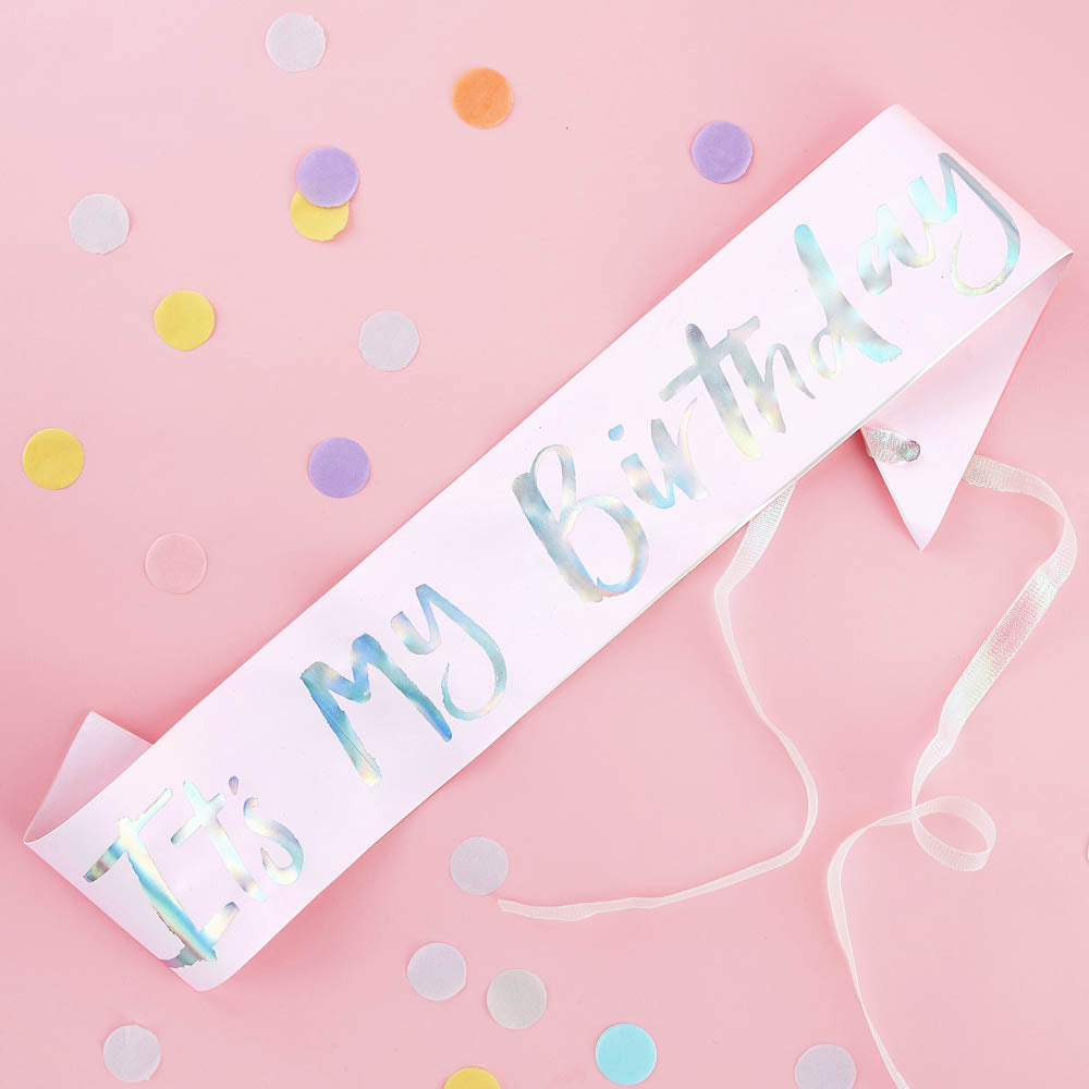 Its My Birthday Sash