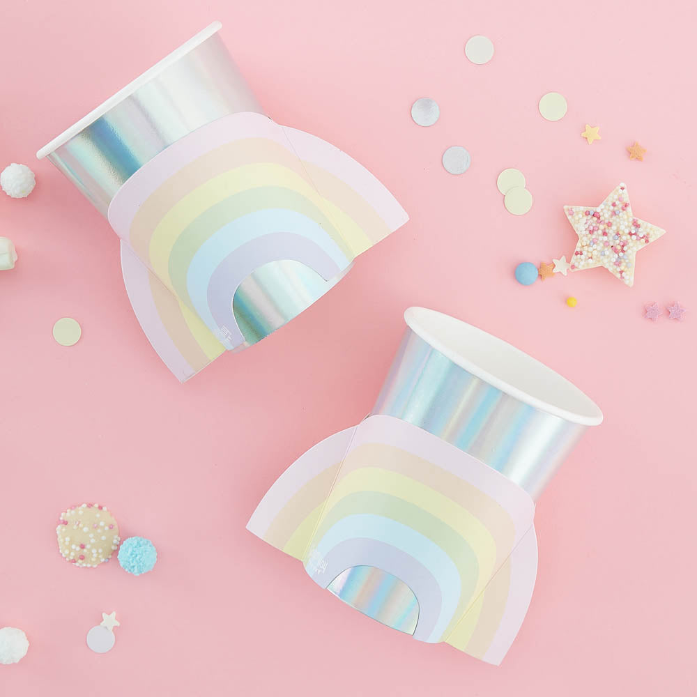 Click to view product details and reviews for Pastel Rainbow Cups X8.