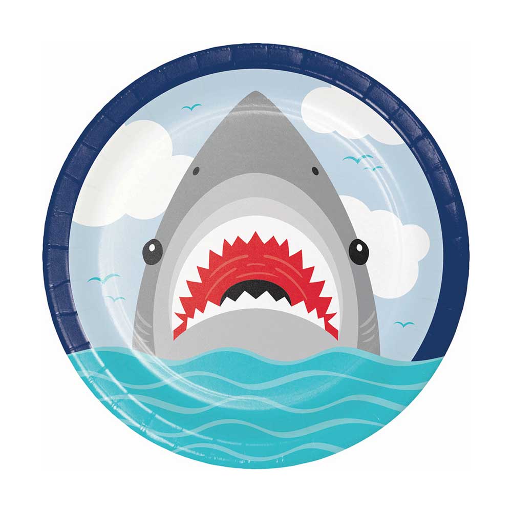 Click to view product details and reviews for Shark Party Paper Plates Large X8.