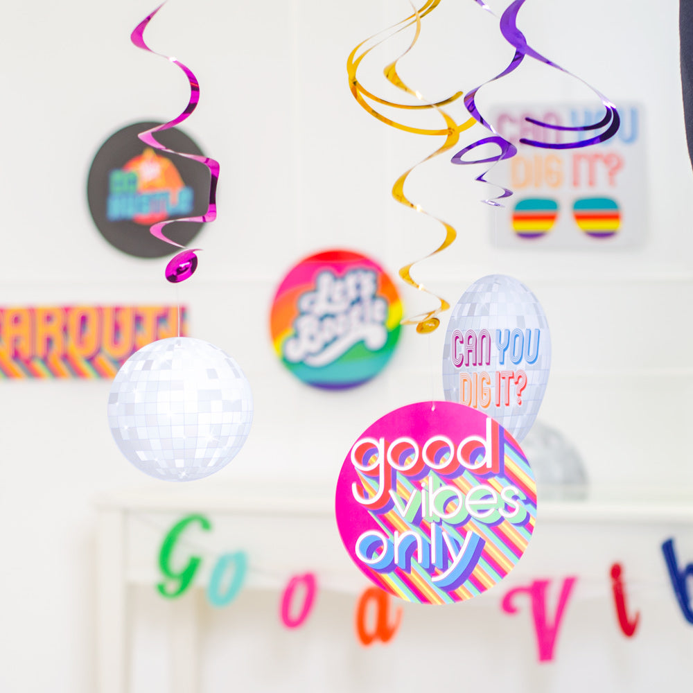 Click to view product details and reviews for Good Vibes Hanging Decorations X6.
