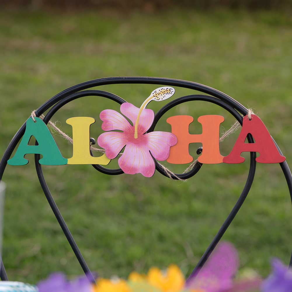 Click to view product details and reviews for Aloha Wooden Hanging Decoration.