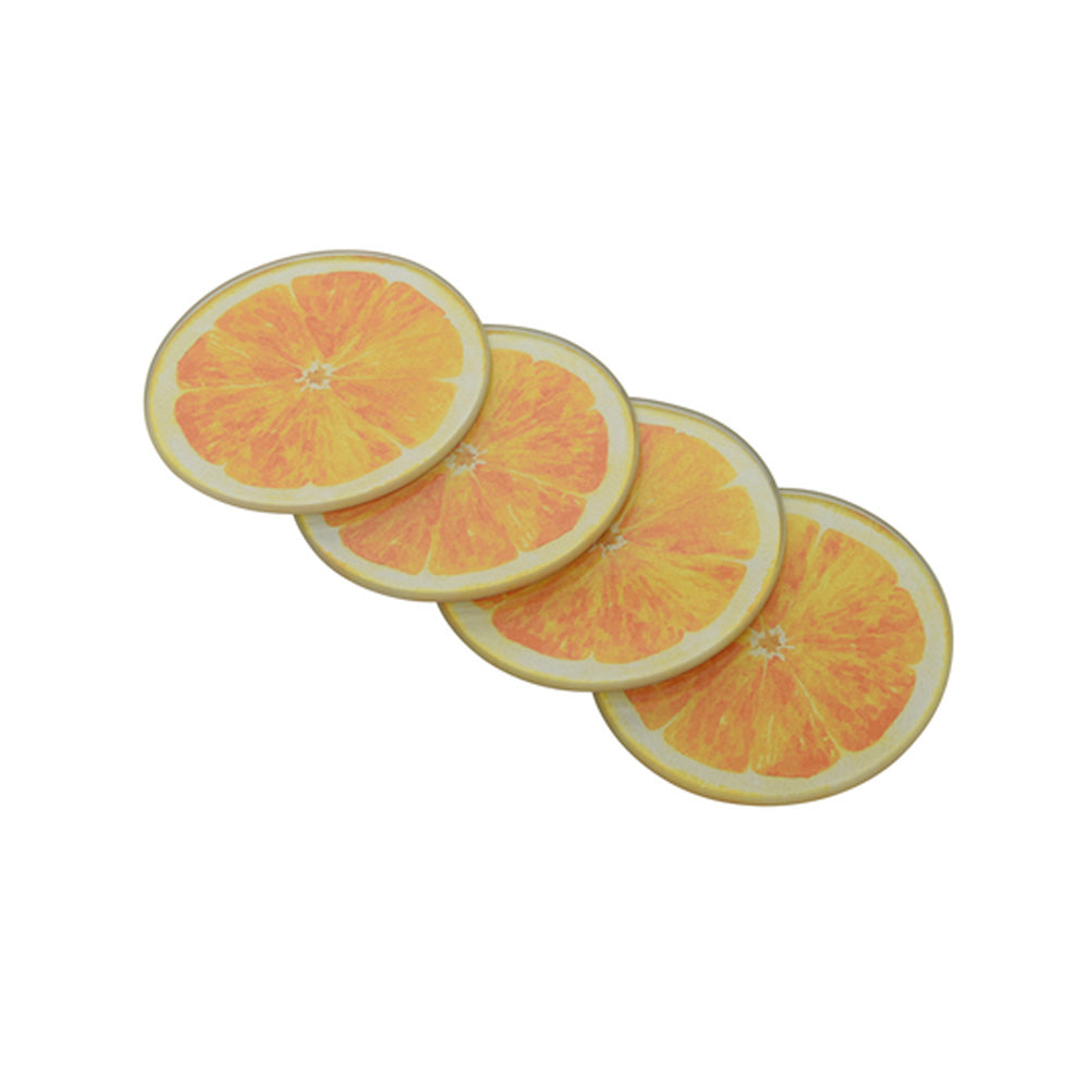 Click to view product details and reviews for Citrus Drinks Coasters Orange.