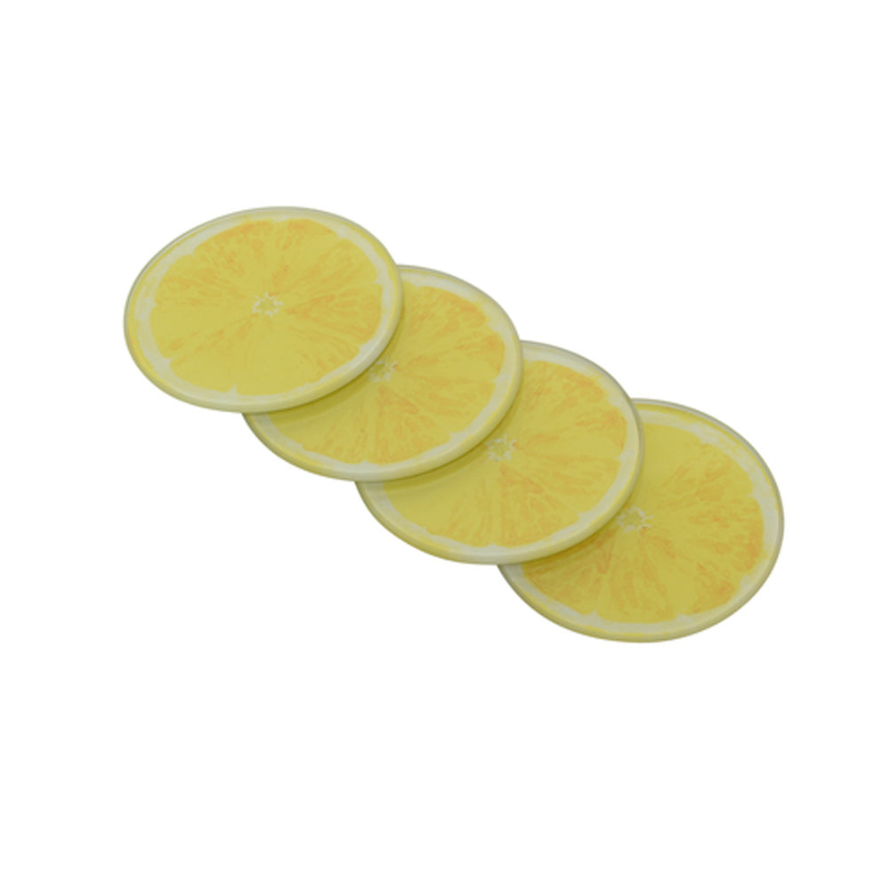 Citrus Drinks Coasters Lemon