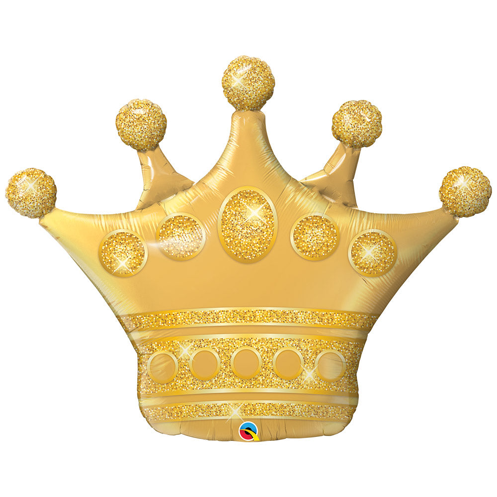 Click to view product details and reviews for Golden Crown Foil Balloon.