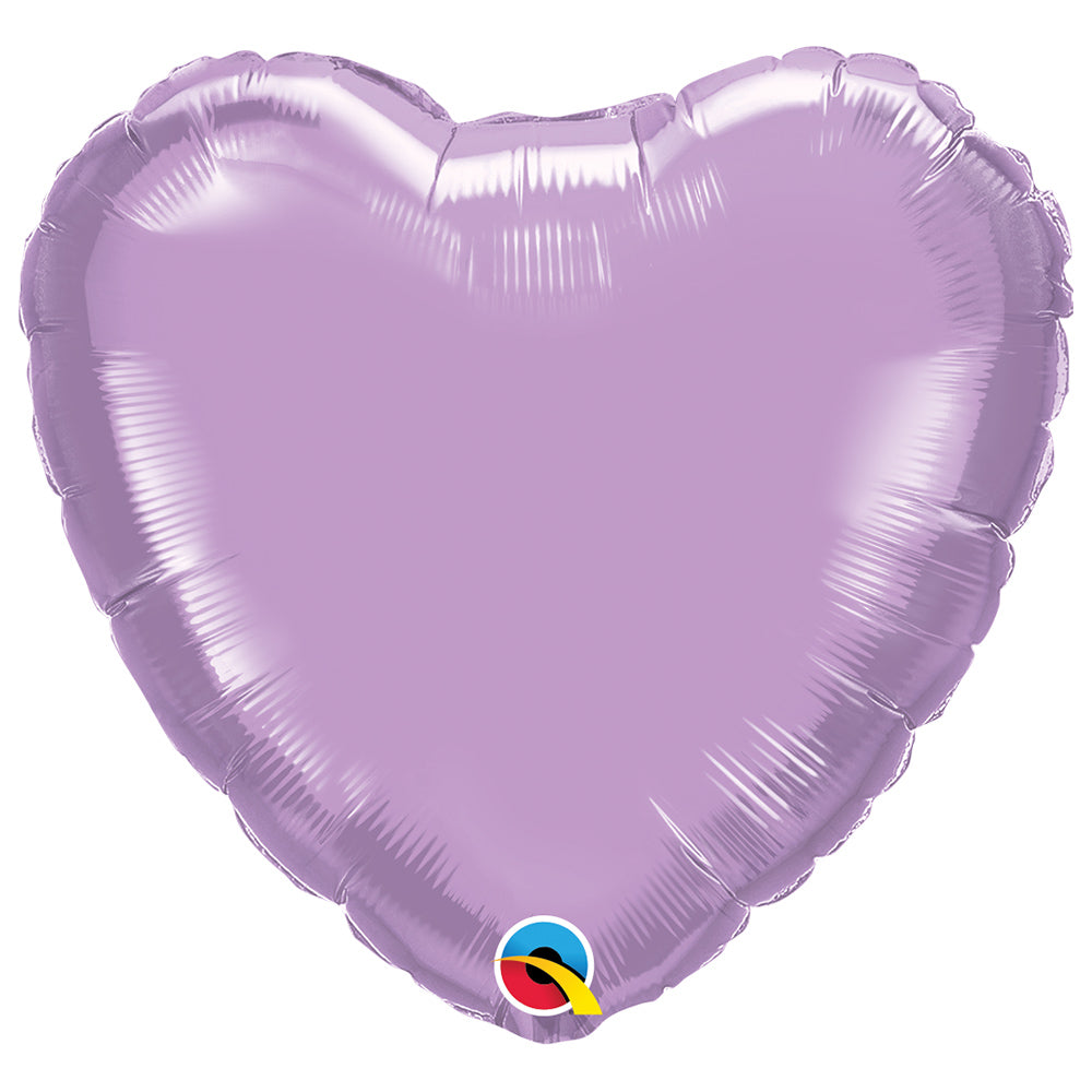 Heart Foil Balloon Lavender