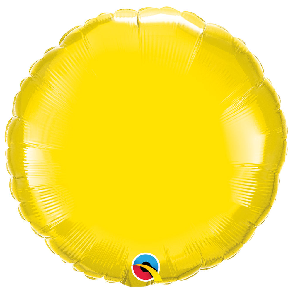 Circle Foil Balloon Yellow