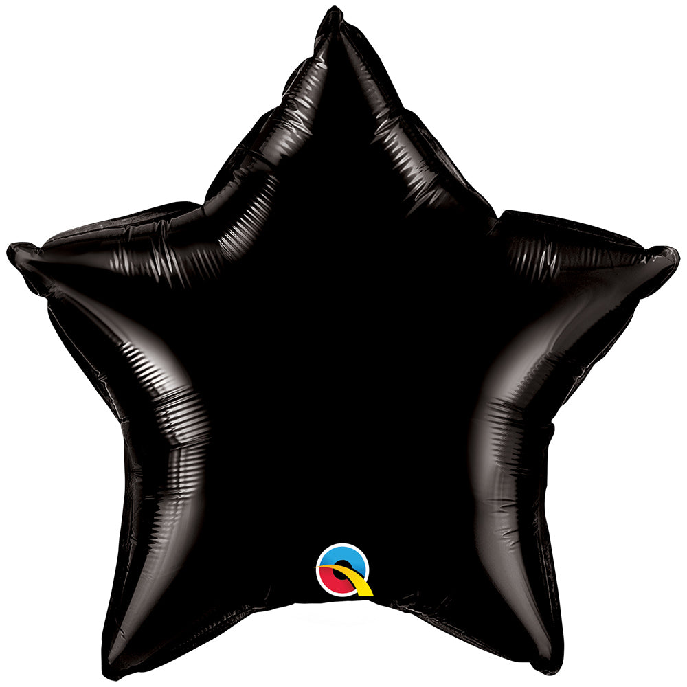 Star Foil Balloon Black