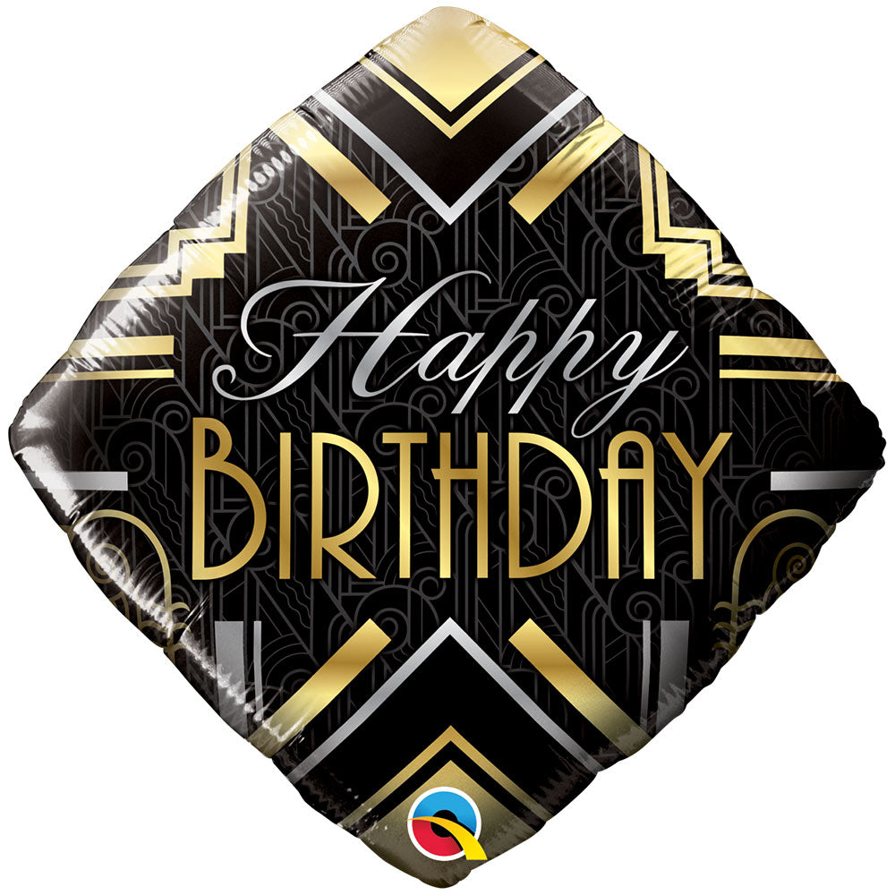 Click to view product details and reviews for Happy Birthday Art Deco Foil Balloon.