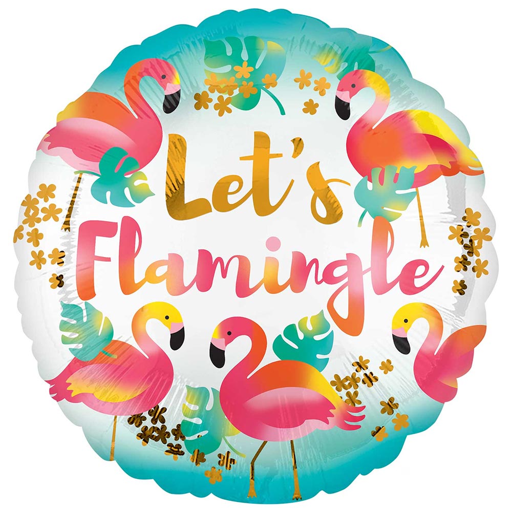 Click to view product details and reviews for Lets Flamingle Foil Balloon.