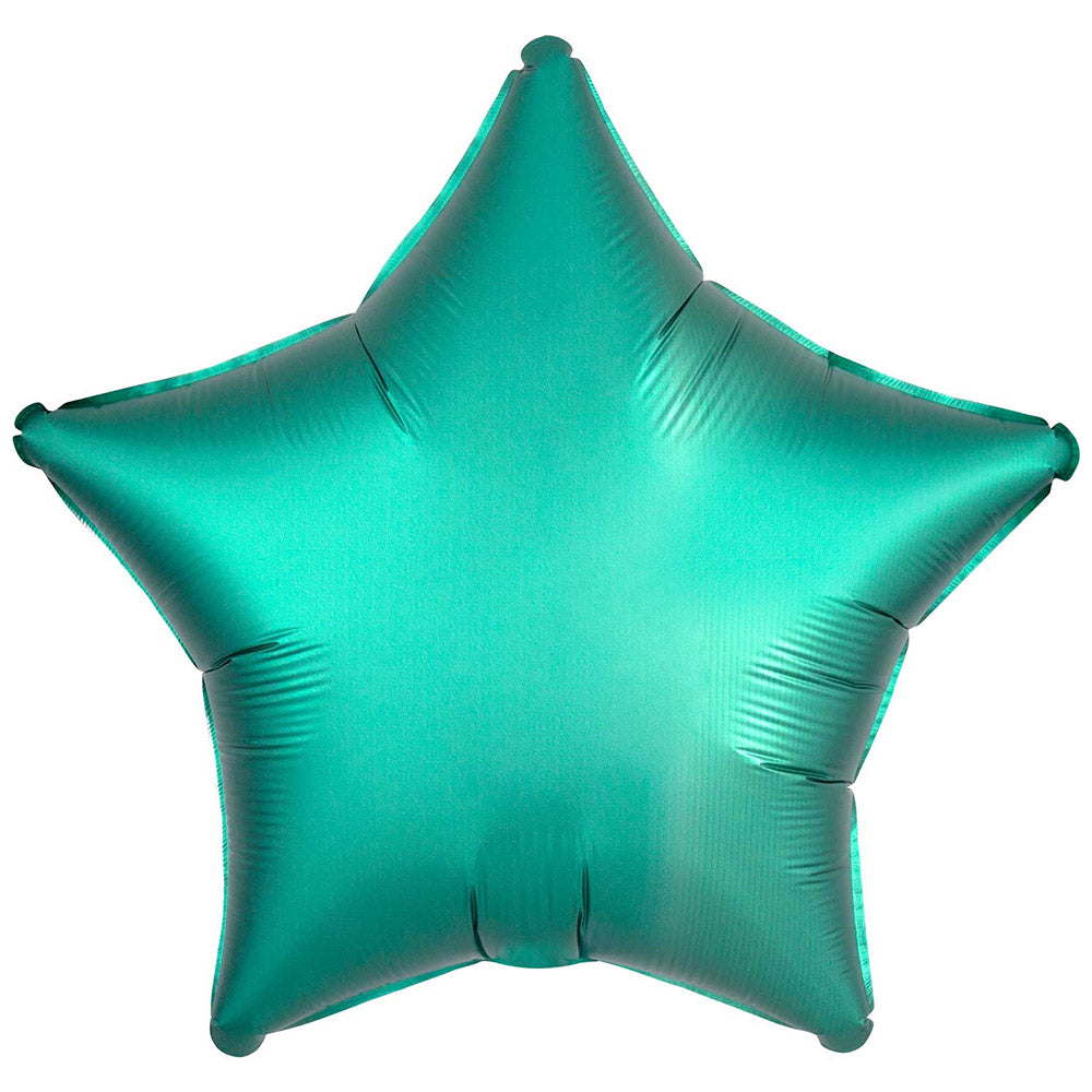 Star Foil Balloon Jade Green