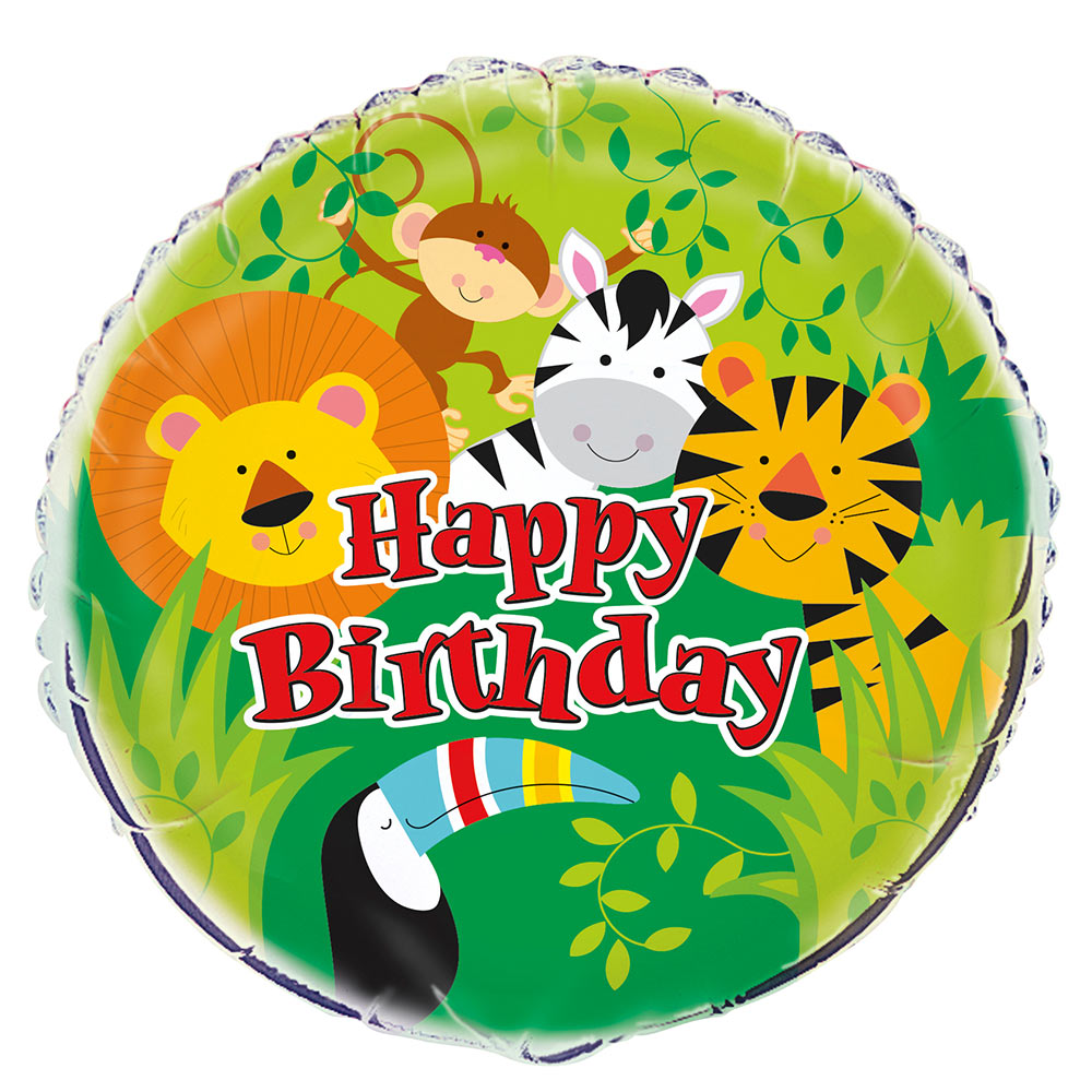 Click to view product details and reviews for Animal Jungle Happy Birthday Balloon.