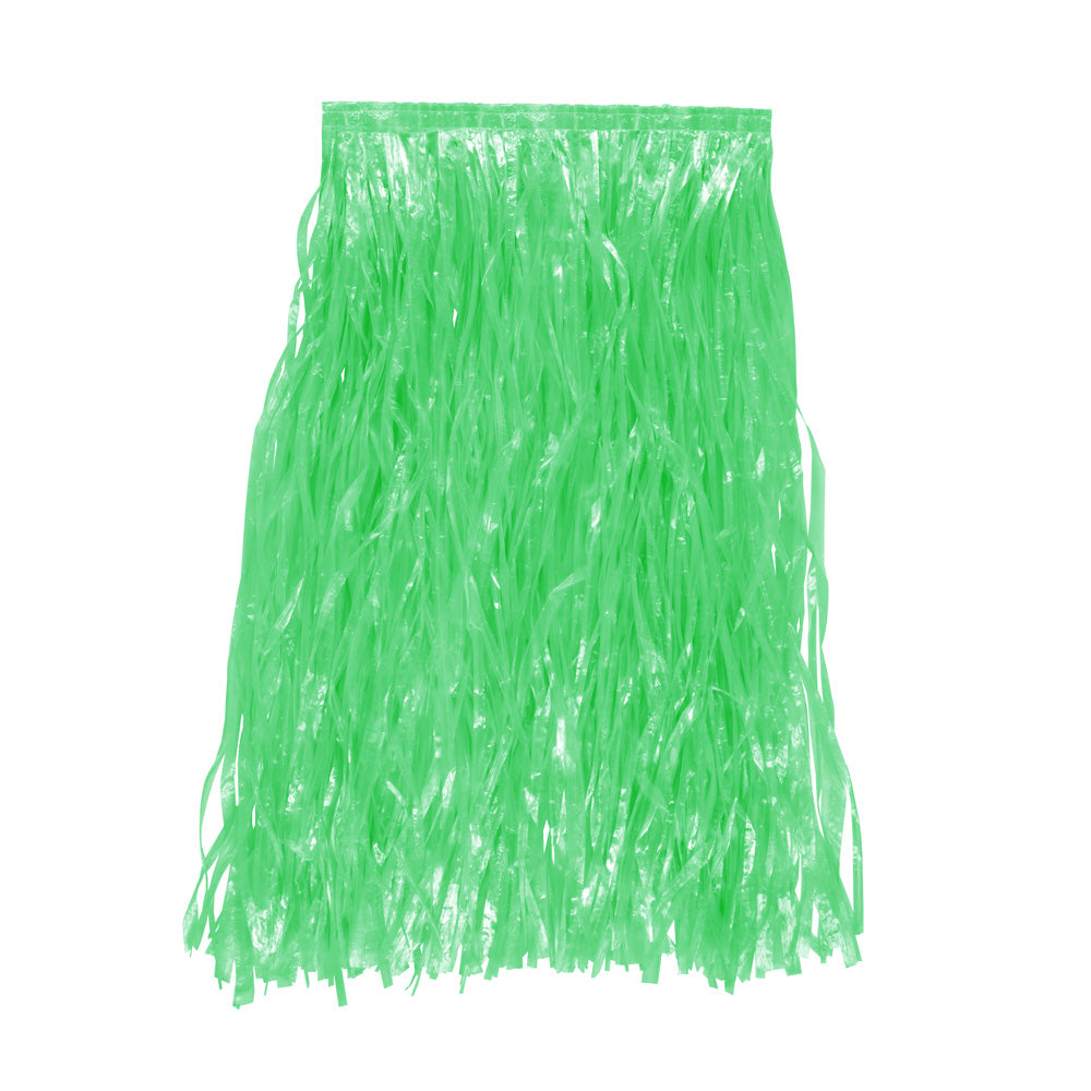 Green Nylon Hula Skirt