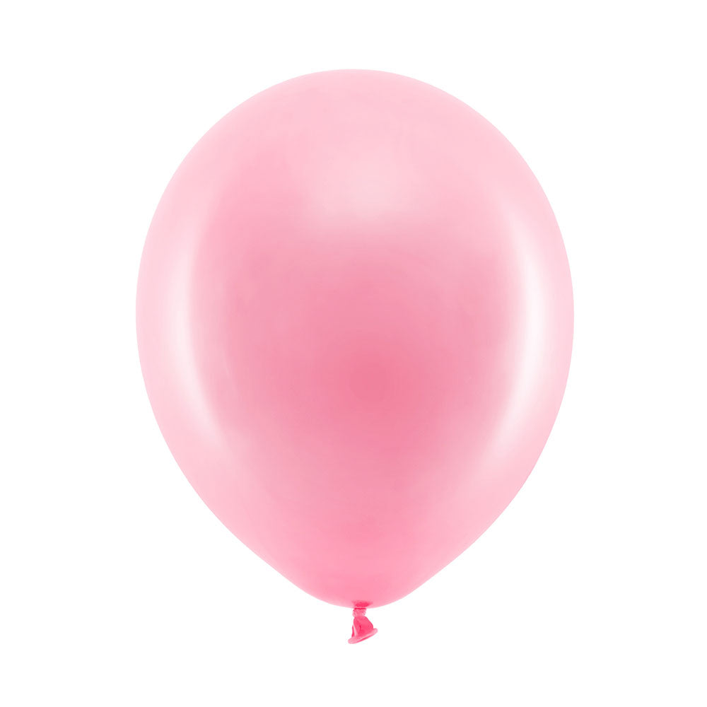 Pastel Latex Balloons Pink X10